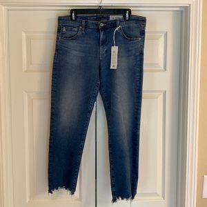 AG denim NWT Prima Crop cigarette crop size 32 stretch denim